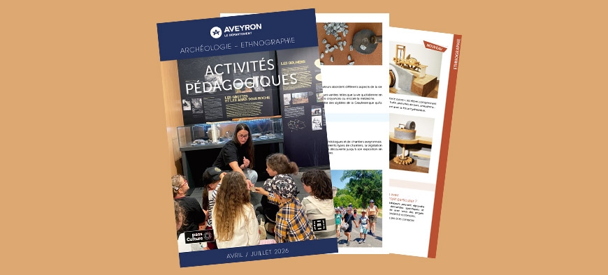 Nouveau dépliant des activités pédagogiques - avril à juillet 2026